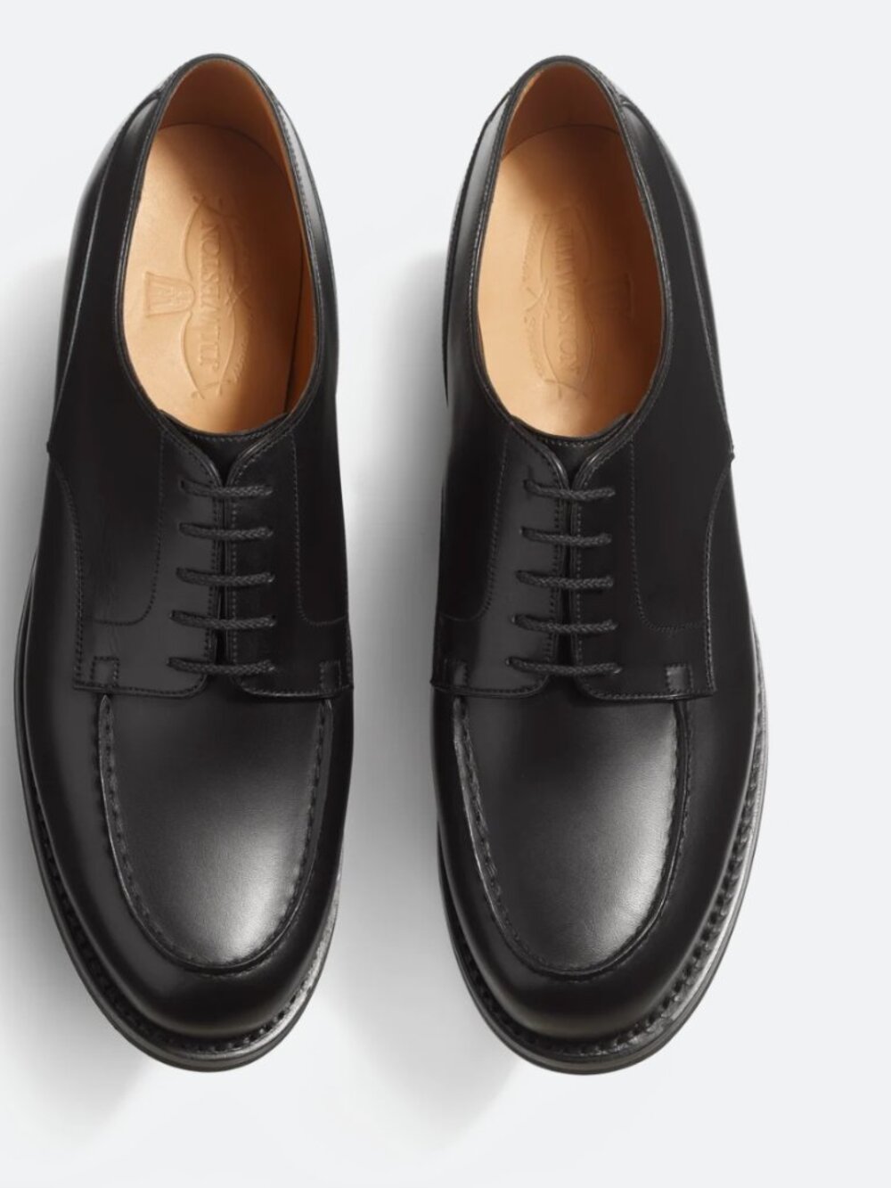 JM Weston Derby Golf - Black Leather - Men - Size JM Weston: 7.5D (43/US 9.5)